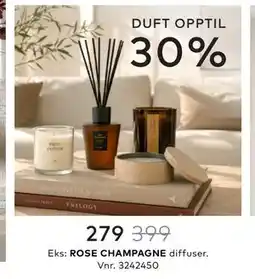 Skeidar ROSE CHAMPAGNE diffuser tilbud