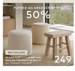 Skeidar OLIVER PUFF tilbud