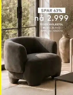 Skeidar TEDDY HVILESTOL tilbud