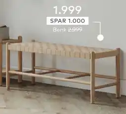 Skeidar Benk tilbud