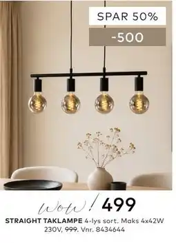 Skeidar STRAIGHT TAKLAMPE tilbud