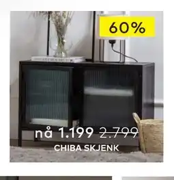 Skeidar CHIBA SKJENK tilbud