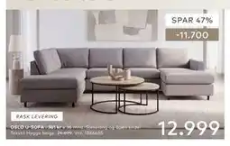 Skeidar OSLO U-SOFA tilbud