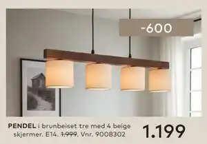 Skeidar PENDEL tilbud