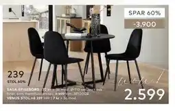 Skeidar SAGA SPISEBORD tilbud