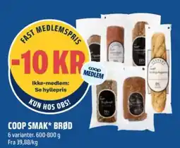 Coop Obs Coop Smak* Brød tilbud