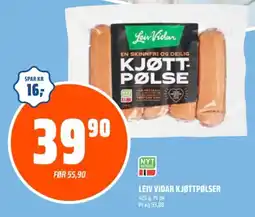 Coop Obs Leiv Vidar kjøttpølser tilbud