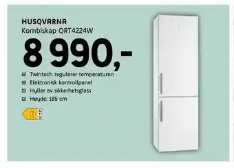 ELON Husqvarna Kombiskap QRT4224W tilbud