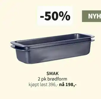 Tilbords Smak 2 pk brødform tilbud