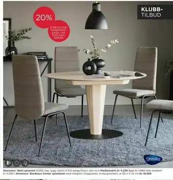 Møbelringen Stressless® Basil spisestol tilbud