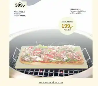 Tilbords Pizza angels Pizzastein 40x35,5 cm tilbud