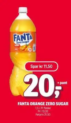 Coop Extra FANTA ORANGE ZERO SUGAR tilbud