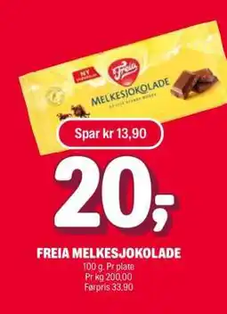 Coop Extra Freia Melkesjokolade tilbud