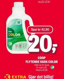 Coop Extra COOP FLYTENDE VASK COLOR tilbud