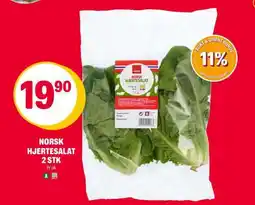 Coop Extra NORSK HJERTESALAT tilbud