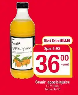 Coop Extra Smak* appelsinjuice tilbud