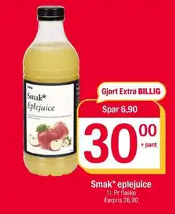 Coop Extra Smak* eplejuice tilbud