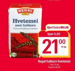 Coop Extra Regal fullkorn hvetemel tilbud