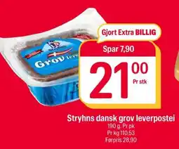 Coop Extra Stryhns dansk grov leverpostei tilbud