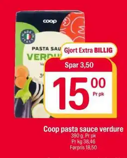 Coop Extra Coop pasta sauce verdure tilbud