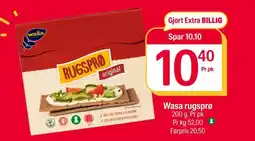 Coop Extra Wasa rugsprø tilbud