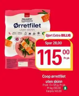 Coop Extra Coop ørretfilet tilbud
