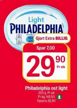 Coop Extra Philadelphia ost light tilbud