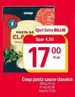 Coop Extra Coop pasta sauce classico tilbud