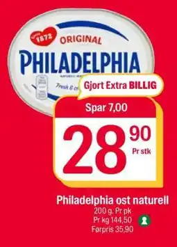 Coop Extra Philadelphia ost naturell tilbud