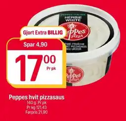 Coop Extra Peppes hvit pizzasaus tilbud