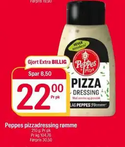 Coop Extra Peppes pizzadressing rømme tilbud