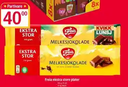 Coop Extra Freia ekstra store plater tilbud