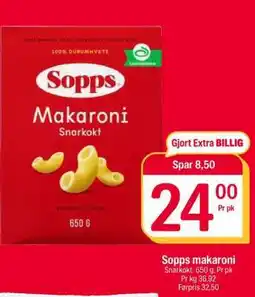 Coop Extra Sopps makaroni tilbud