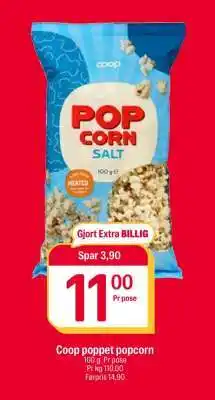 Coop Extra Coop poppet popcorn tilbud