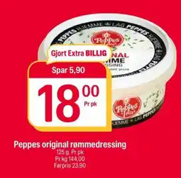 Coop Extra Peppes original rømmedressing tilbud