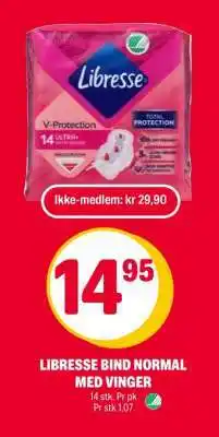 Coop Extra LIBRESSE BIND NORMAL MED VINGER tilbud