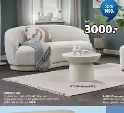 JYSK ANDRUP sofa tilbud