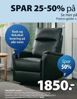 JYSK ABILDSKOV recliner tilbud