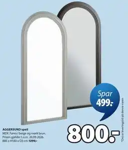 JYSK AGGERSUND speil tilbud
