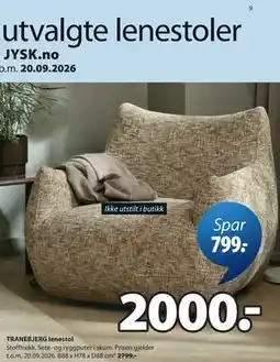JYSK TRANEBJERG lenestol tilbud