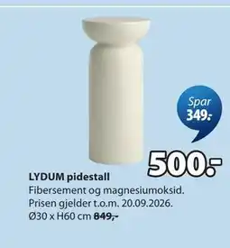 JYSK LYDUM pidestall tilbud