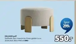 JYSK DALAGER puff tilbud
