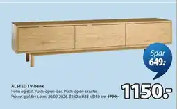 JYSK ALSTED TV-benk tilbud