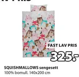 JYSK SQUISHMALLOWS sengesett tilbud
