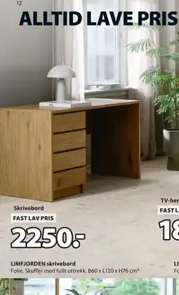 JYSK LIMFJORDEN skrivebord tilbud