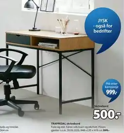 JYSK TRAPPEDAL skrivebord tilbud
