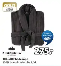 JYSK TOLLARP badekåpe tilbud