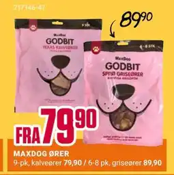 Europris MAXDOG ØRER tilbud