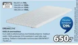 JYSK KJELLA overmadrass tilbud