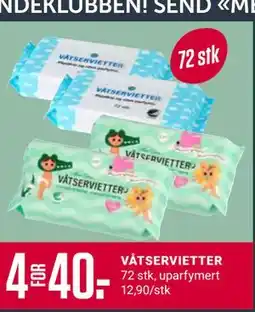 Europris VÅTSERVIETTER, Medlemspris tilbud